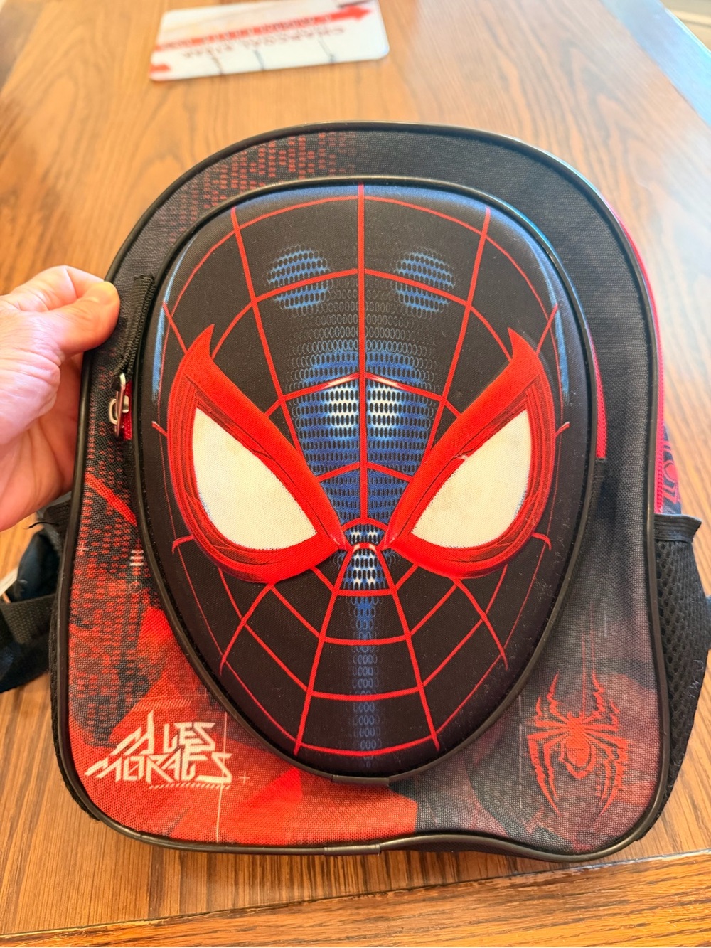 Marvel Miles Morales Spider-Man Kids Backpack in Black and Red